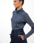 Preview: VIP Rollkragenpullover: Eleganz trifft auf innovative Silbergarn - Technologie - Marineblau