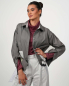 Preview: VIP Crop Jacket – Radiation protection with style - grey-green