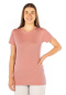 Preview: Damen T-Shirt Altrosa Bio Baumwolle Silbergestrick 29dB bei 1GHz