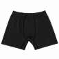 Preview: Wavesafe, 5G, protection contre les radiations, boxer homme noir coton bio avec tricot argenté
