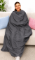 Preview: EMF Shielding Blanket Flannel 160x180cm organic cotton lined with Extreme-Safe 82dB at 5G 3.5GHz in 4 colours