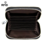 Preview: RFID protective case against data theft for 10 credit cards in 4 colours, leather