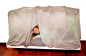 Preview: Travel canopy silver net - protection against high and low-frequency alternating fields EWF incl. sheet