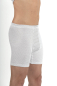 Preview: Men's Boxer Shorts white organic cotton with silver knit