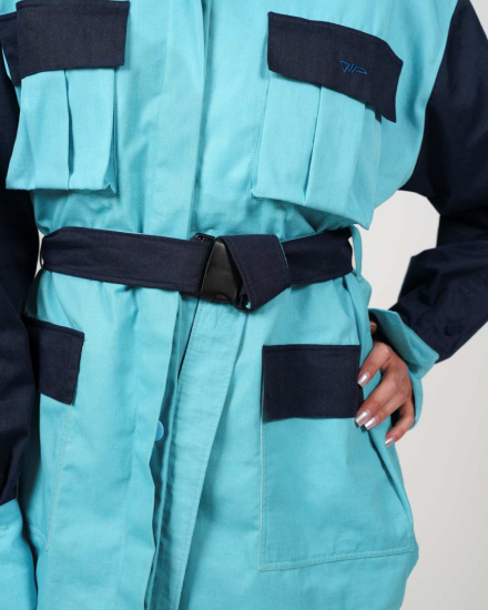 Veste d'extérieur VIP – Une protection élégante au quotidien - turquoise