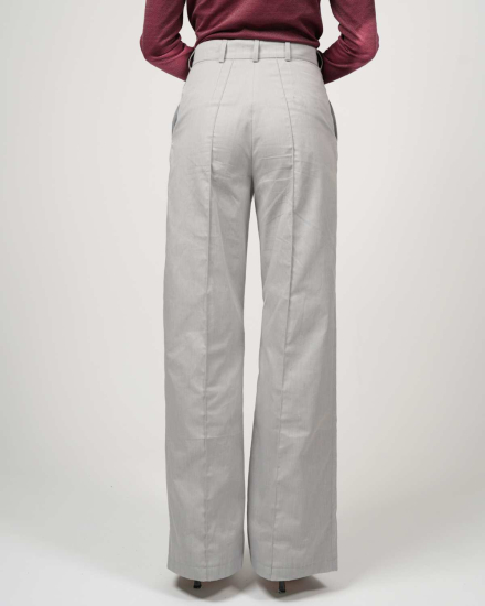 Preview: Pantalon VIP Marlene – Élégance stylée avec protection 5G - gris clair