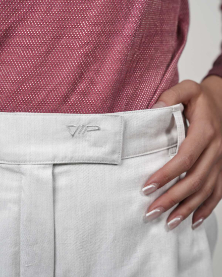 Preview: Pantalon VIP Marlene – Élégance stylée avec protection 5G - gris clair