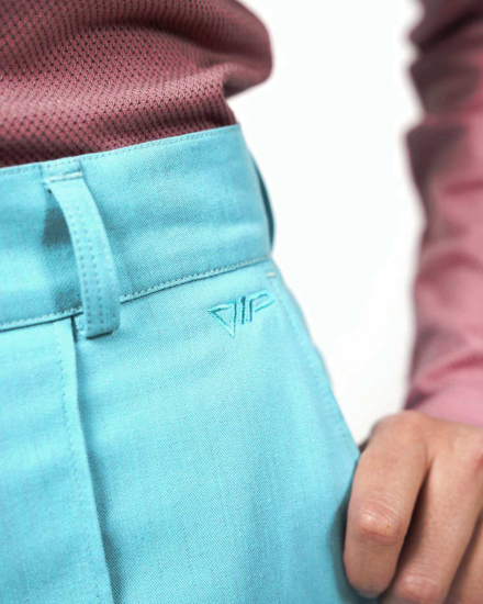 Preview: Pantalon VIP à coupe évasée – Une protection élégante au quotidien - turquoise