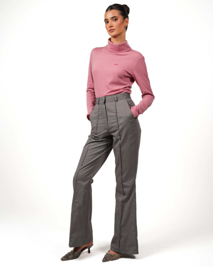 Pantalon VIP à coupe évasée – Une protection élégante au quotidien - vert grisâtre