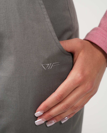 Preview: Pantalon VIP à coupe évasée – Une protection élégante au quotidien - vert grisâtre