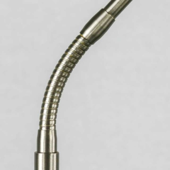 Lampadaire en métal avec abat-jour – équipé d'une fiche Schuko
