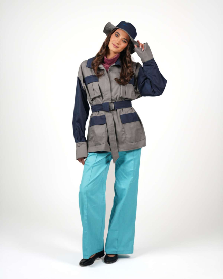 Preview: Chapeau VIP – Chapeau de pêcheur streetstyle avec fonction protectrice - vert grisâtre