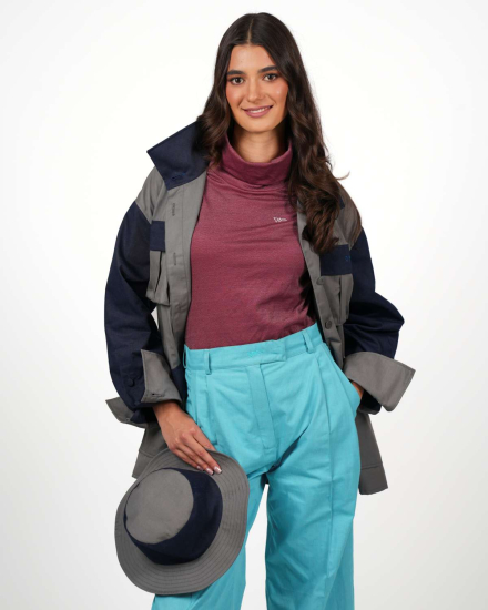 Preview: Veste d'extérieur VIP – Une protection élégante au quotidien - vert grisâtre