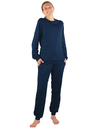 Tuta da donna in cotone organico-argento 31dB a 1GHz 4 colori