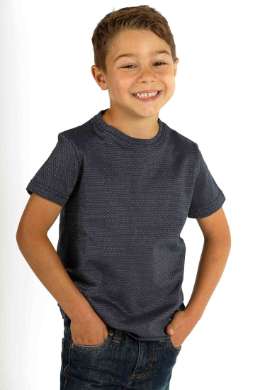 T-shirt per bambini 3 colori in cotone organico argento 29dB a 1GHz