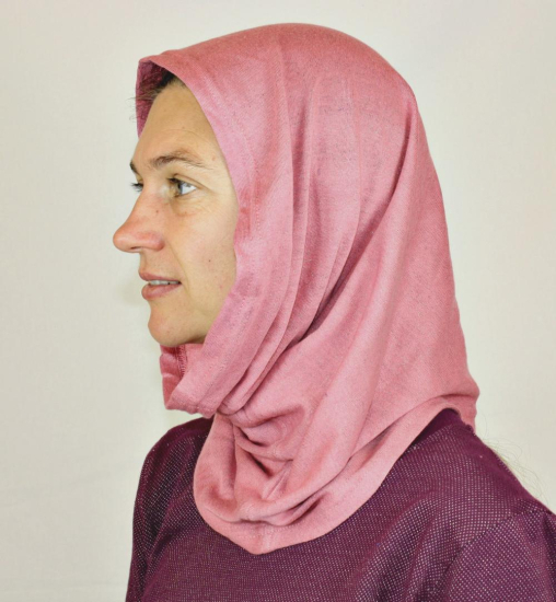 Preview: Tubular scarf 50x37cm organic cotton sweat shirt fabric 4 colours  45dB at 1 GHz