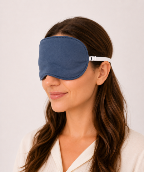 Preview: Eye protection made of sweatshirt fabric silver and organic cotton in 3 colours