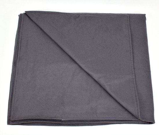 EMF Shielding Blanket Flannel 160x180cm organic cotton lined with Extreme-Safe 82dB at 5G 3.5GHz in 4 colours