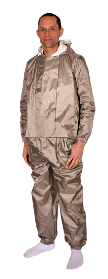 EMF Protective suit Extreme Safe 2-piece - pants and top 82dB at 3.5GHz polyester, copper and nickel