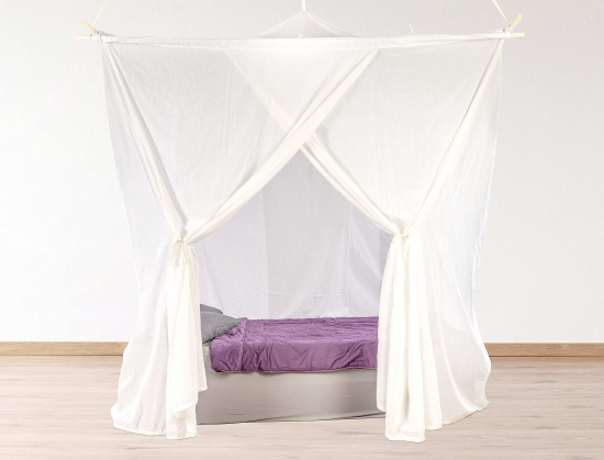 Swiss Shield VENTUS Kasten Baldachin 210x210 cm – Hochwirksamer Schutz vor Elektrosmog - 47dB bei 1GHz