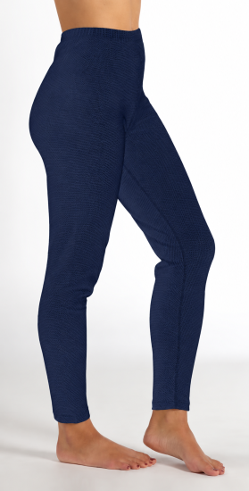Preview: Ladies Leggings black organic cotton with silver knitted fabric 30dB at 1GHz