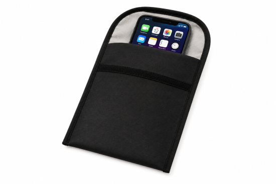 Wavesafe, 5G, Strahlenschutz, Handy Tasche zur vollständigen Abschirmung elektromagnetischer Strahlung 16x19cm