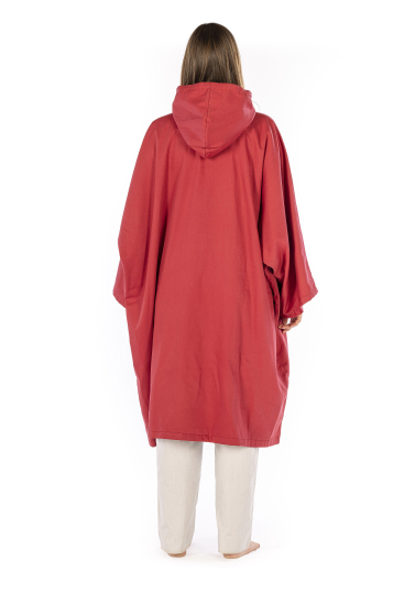 Poncho Bio-Satin - gefüttert mit Swiss Shield Ultima 32dB bei 3.5GHz mit Kapuze