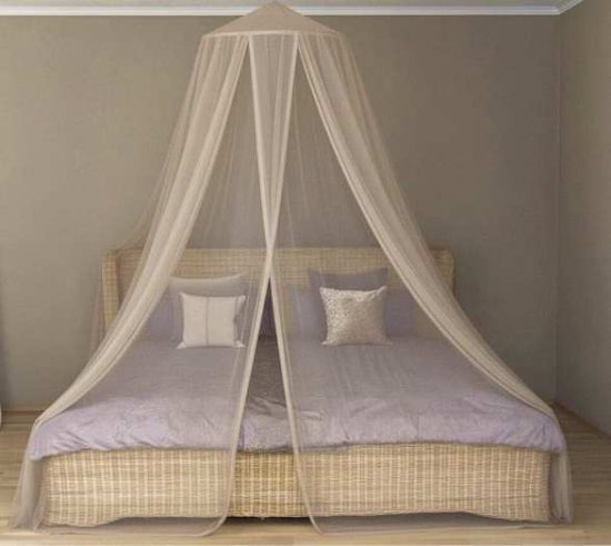 Round Silver Net canopy for beds up to 180 cm in size 1 GHz 48 dB, 3.5 GHz 45 dB