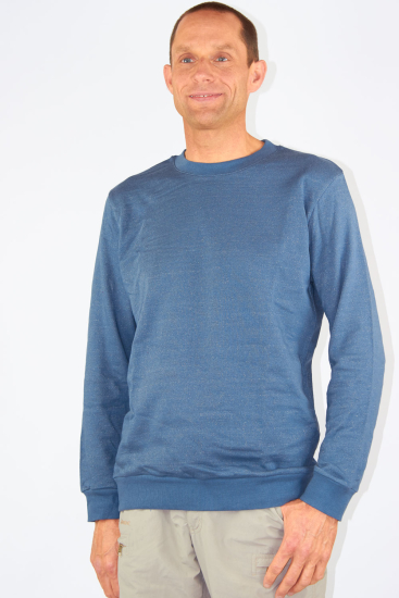 Wavesafe, 5G, protezione dalle radiazioni, camicia da uomo in cotone organico Silver Sweat Shirt in maglia antracite