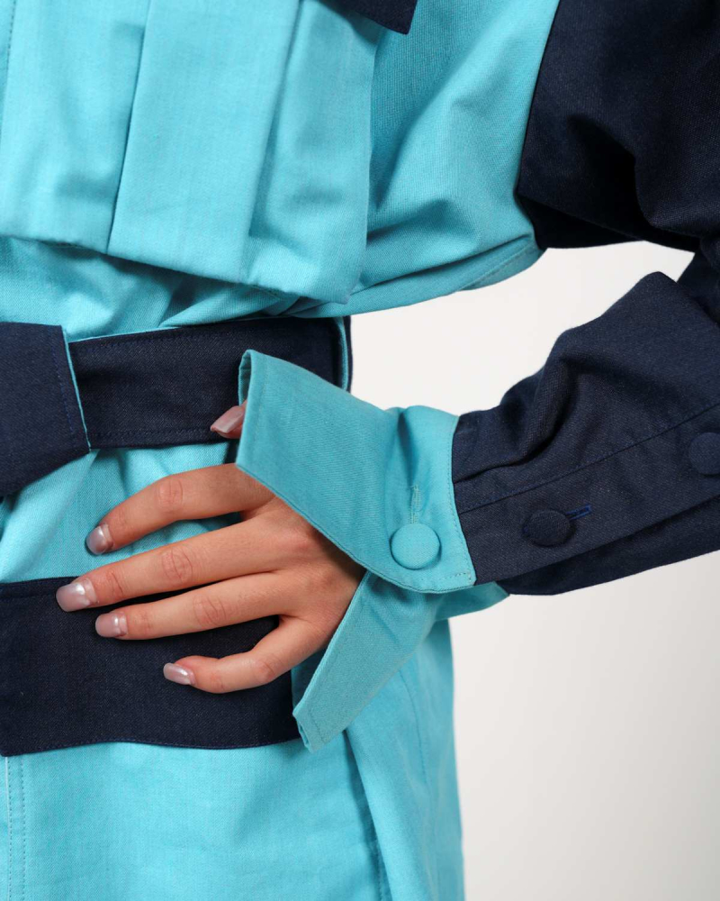 Veste d'extérieur VIP – Une protection élégante au quotidien - turquoise