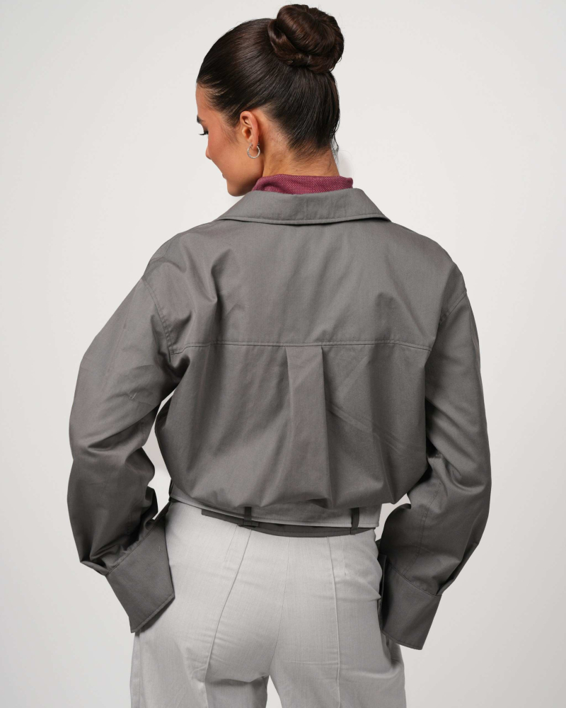 VIP Crop Jacket – Radiation protection with style - grey-green
