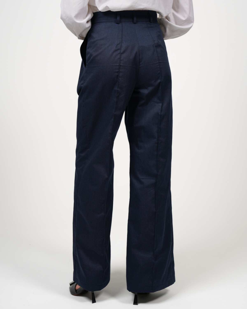 VIP Marlene trousers – stylish elegance with 5G protection - marine blue