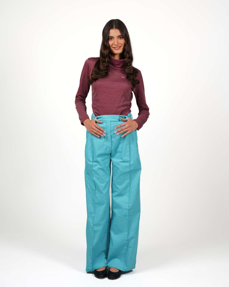 VIP Marlene trousers – stylish elegance with 5G protection - turquoise
