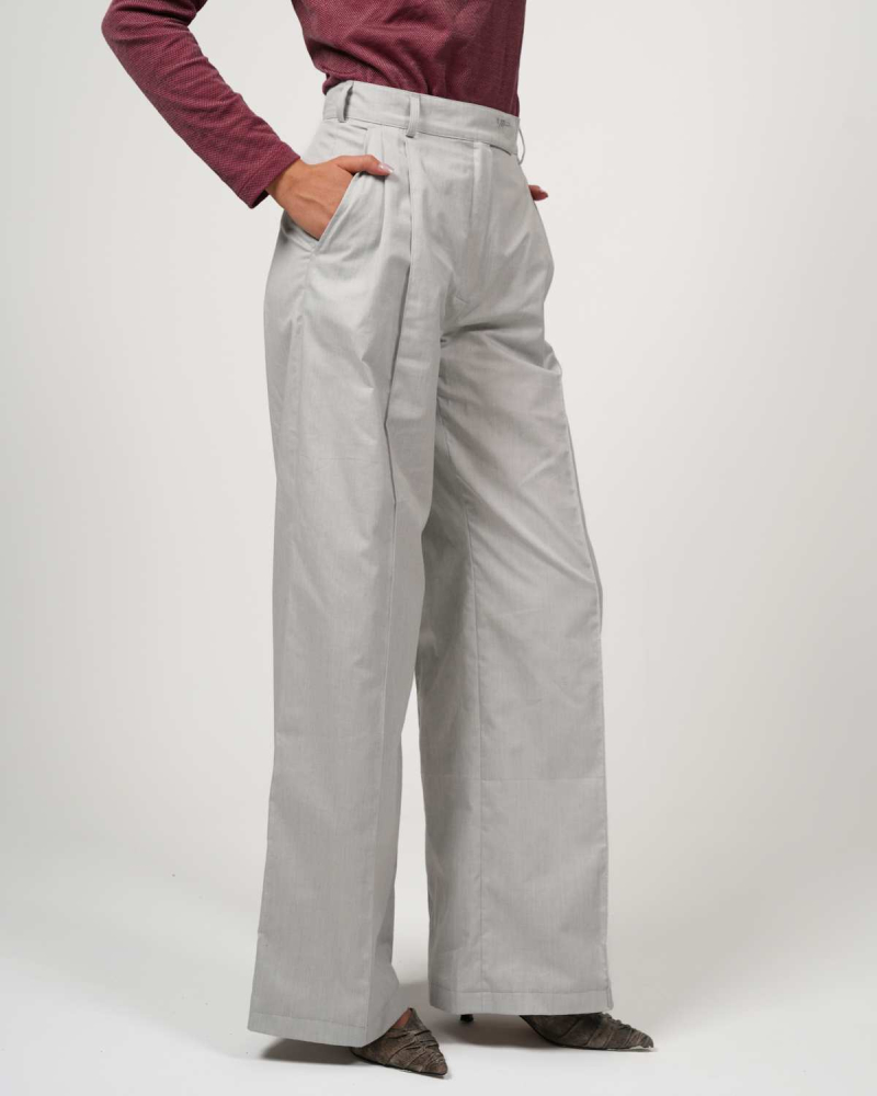 VIP Marlenehose – Stilvolle Eleganz mit 5G-Schutz - Hellgrau