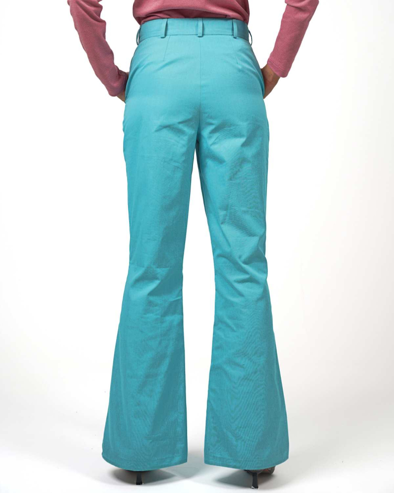 Pantalon VIP à coupe évasée – Une protection élégante au quotidien - turquoise
