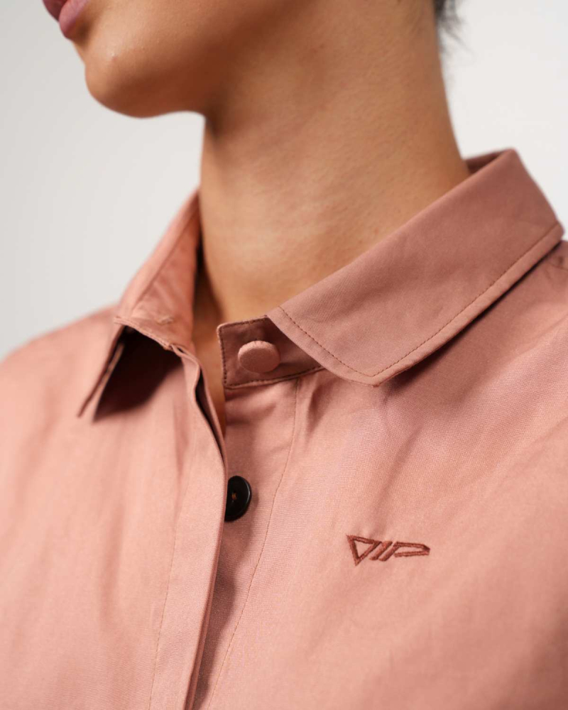 Camicia oversize VIP Swiss Shield Max Wear: elegante protezione 5G - mocca mousse