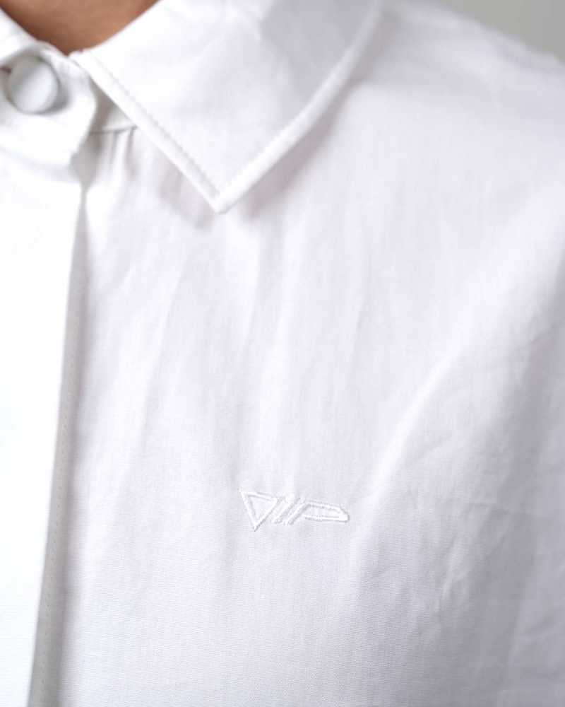 VIP Oversize Bluse Swiss Shield Max Wear - eleganter 5G Schutz - Weiss