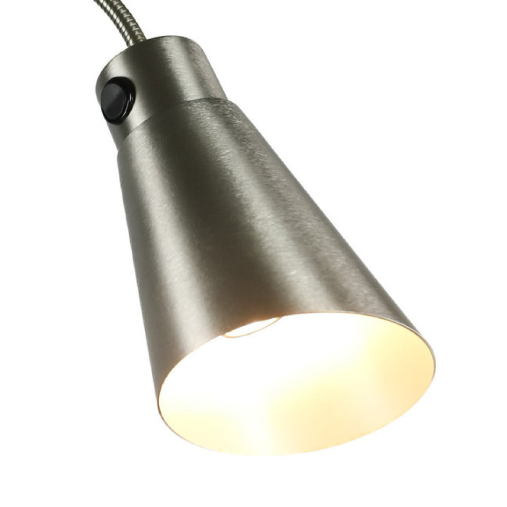 Lampadaire en métal avec abat-jour – équipé d'une fiche Schuko