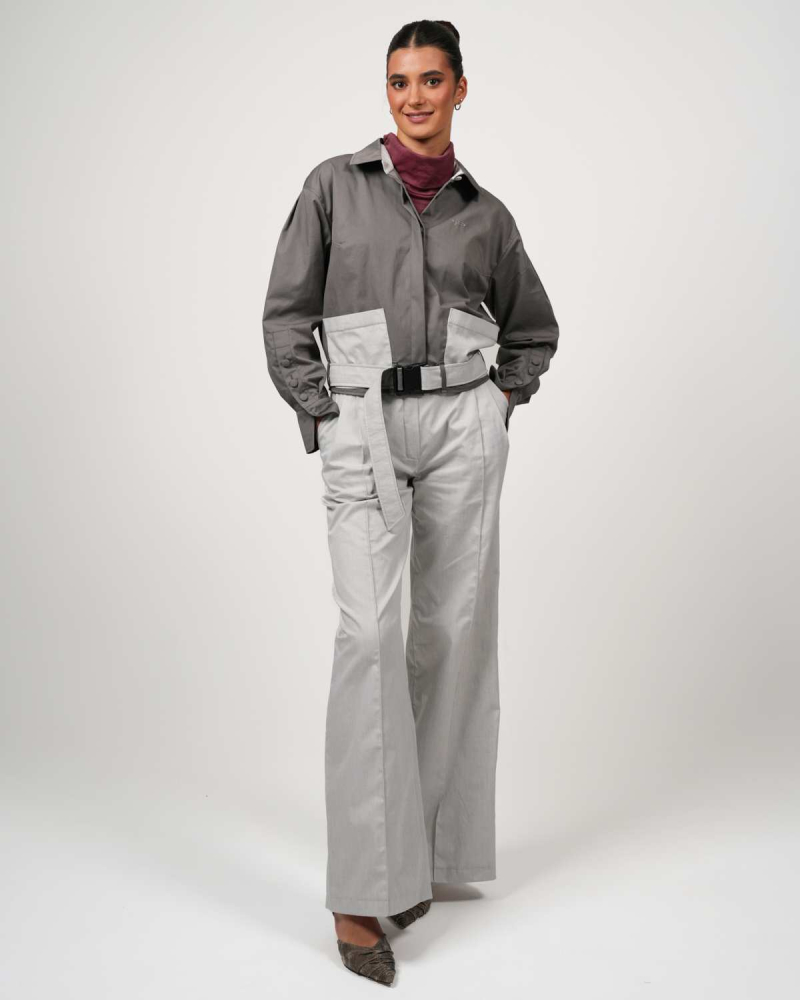 VIP Crop Jacket – Radiation protection with style - grey-green