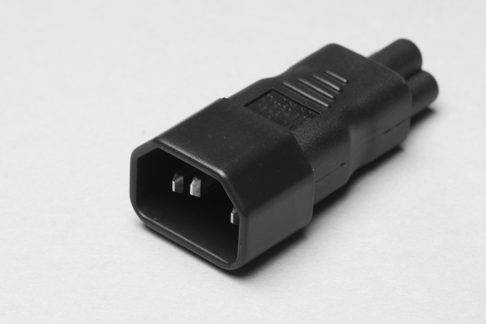 Adattatore per cavo di alimentazione a 3 pin C5 per laptop - schermato