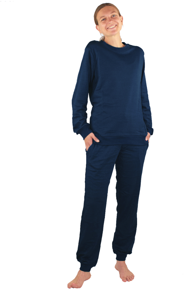 Tuta da donna in cotone organico-argento 31dB a 1GHz 4 colori