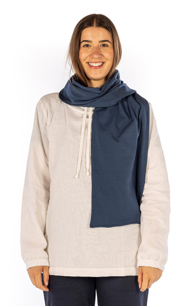 Wavesafe, Strahlenschutz, Schal aus Bio-Baumwolle und Sweat Shirt Stoff 30x140cm 4 Farben 45dB bei 1 GHz