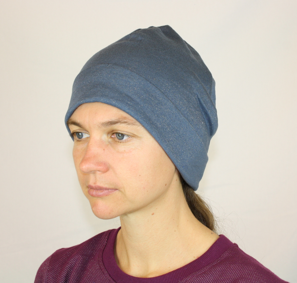 Wavesafe, Strahlenschutz, Mütze Damen und Herren aus Sweatshirt Stoff Silber und Bio-Baumwolle 4 Farben 45dB bei 1 GHz