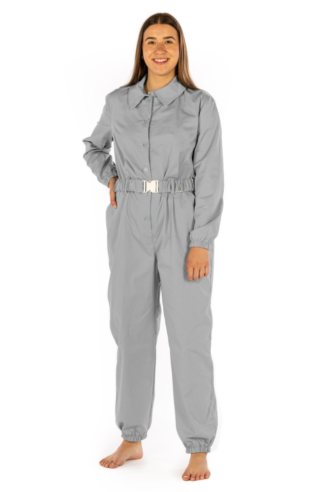 EMF Protection suit Ladies - cotton, polyester and stainless steel 37dB at 3.5GHz