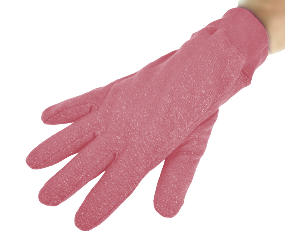 Guanti schermanti in tessuto felpato argento e cotone organico in 4 colori 33dB a 3.5GHz