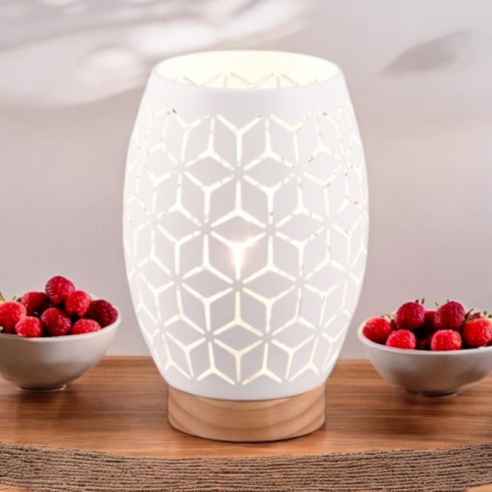 Wavesafe, bassa frequenza, cavi/spine/lampade protette Lampada da tavolo regolabile schermata di circa 50 cm, acciaio