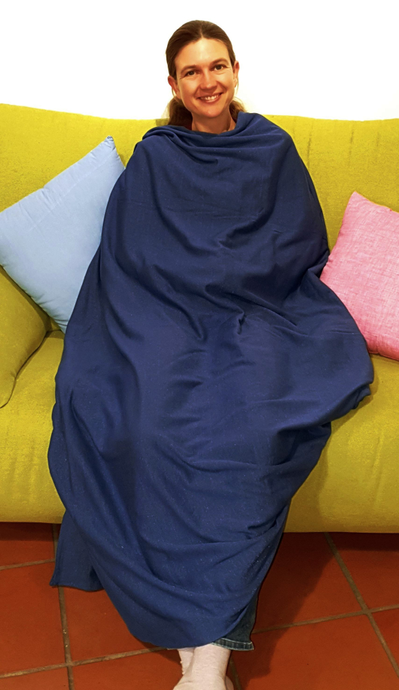 Wavesafe, 5G, radiation protection, protective blanket flannel 160x180cm made of organic cotton lined with Extreme-Safe 82dB at 5G 3.5GHz in 4 colours