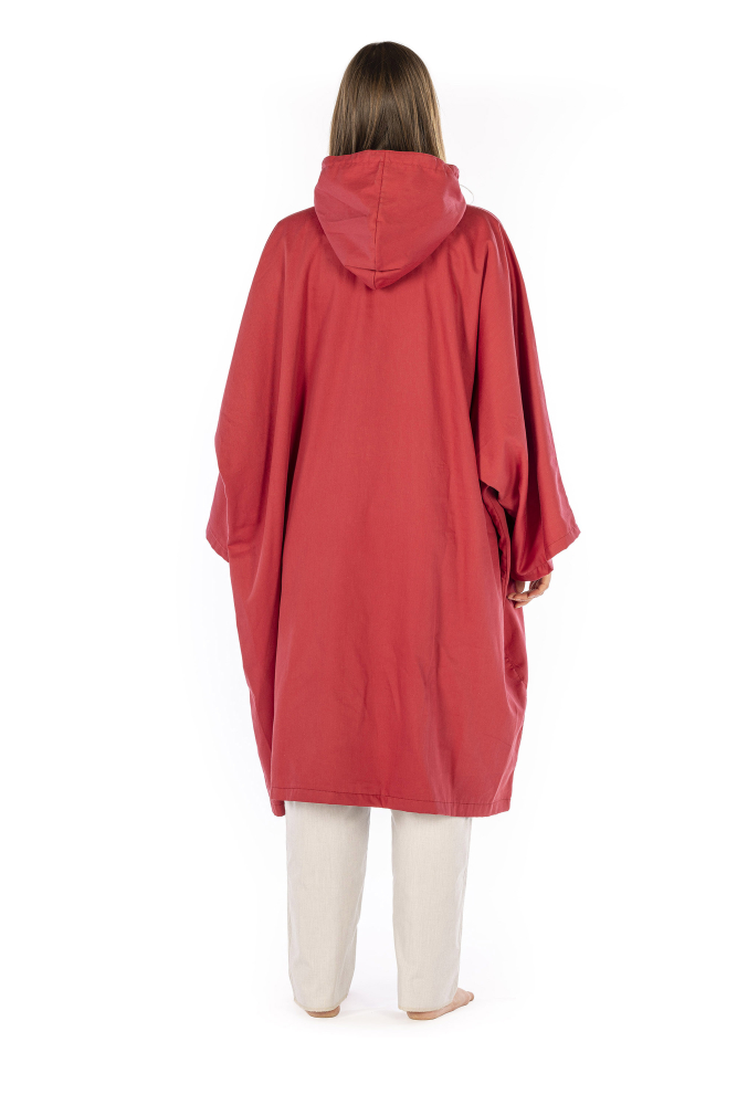 Poncho Bio-Satin - gefüttert mit Swiss Shield Ultima 32dB bei 3.5GHz mit Kapuze