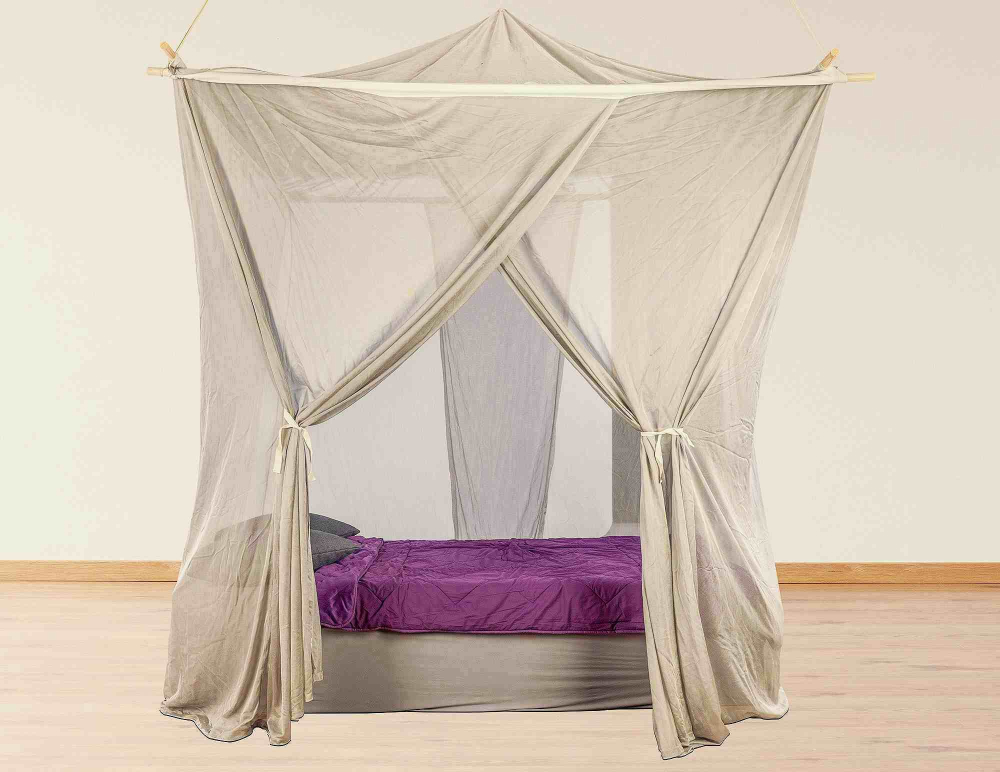 Kasten Baldachin Silber Netz 160x210cm inkl. Aufhängevorrichtung 1GHz 48dB, 3.5GHz 45dB