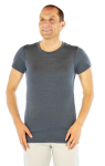 T-Shirt Uomo Marina Cotone Organico Silver Knit 32dB a 1GHz